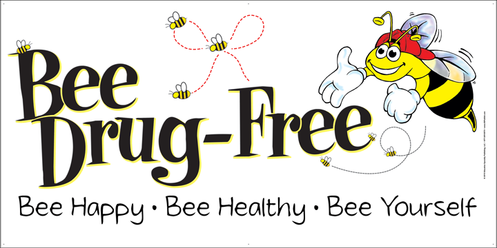 Bee Drug Free Banner