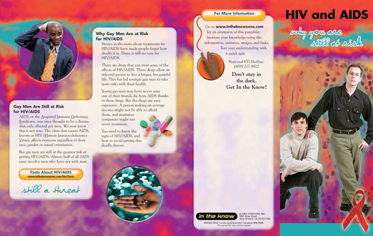 In The Know: HIV & AIDS-Why You Are Still at Risk Pamphlet | Prevention ...