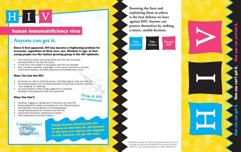 HIV Pamphlet | Prevention and Treatment Resource Press