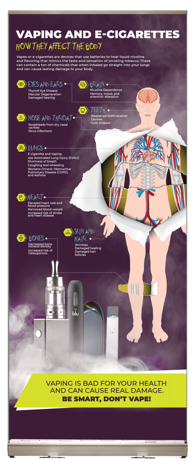 Vaping How it Affects the Body Presentation Display PTR Press